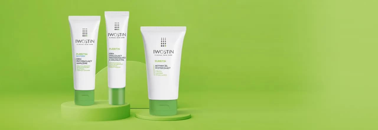 Aktywny krem eliminujący niedoskonałości Purritin Iwostin - skuteczność i skład